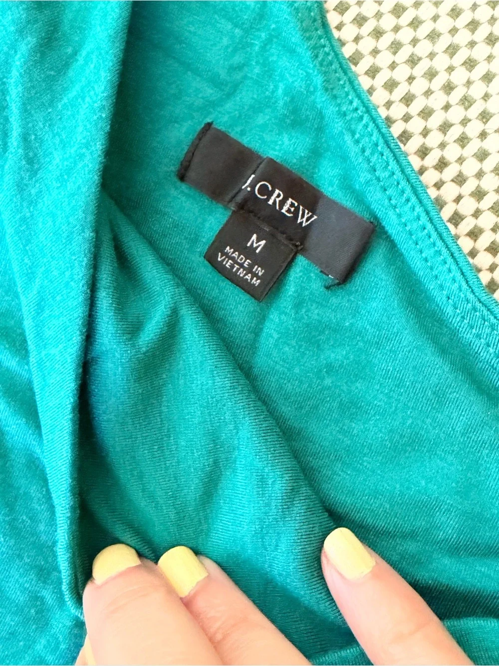J. Crew One-Shoulder Modal Knit Top in Teal Green EUC #128